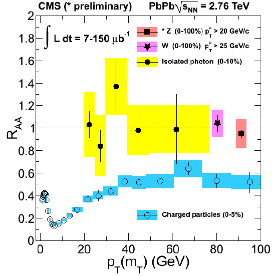 CMS Pb-Pb ratios for assorted particles