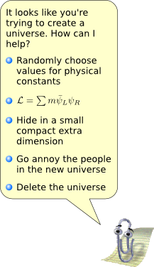 Clippy helps you create a universe