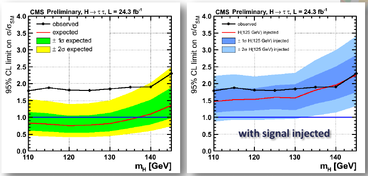 CMS tau-antitau results