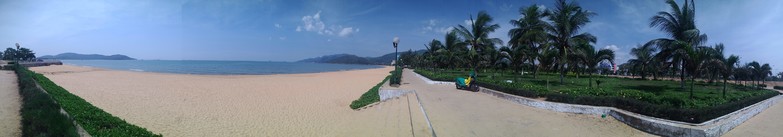 panoramic view of the beach