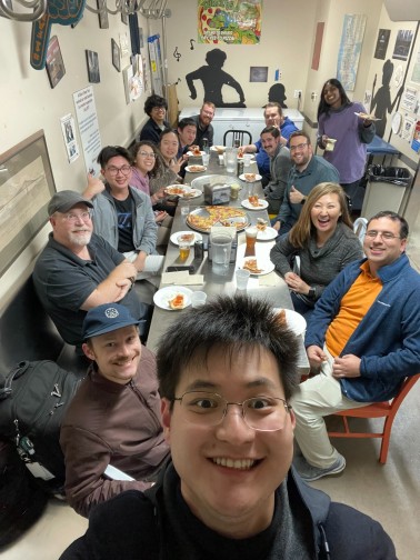 Our last pizza run before my final day at SoundHound. Photo by Junru Ren, all rights reserved, used with permission.